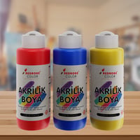 Kırmızı-Mavi-Sarı Akrilik Boya 3'lü Set 3x120ml