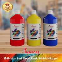 Kırmızı-Mavi-Sarı Akrilik Boya 3'lü Set 3x1000gr