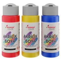 Kırmızı-Mavi-Sarı Akrilik Boya 3'lü Set 3x60ml