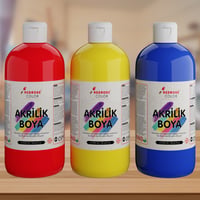 Kırmızı-Mavi-Sarı Akrilik Boya 3'lü Set 3x500gr