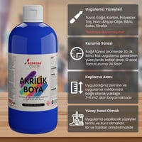Mavi Akrilik Boya 500gr