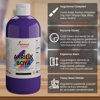 Mor Akrilik Boya 500gr