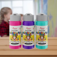 Mor-Fuşya-Turkuaz Parmak Boyası 3'lü Set 3x60ml