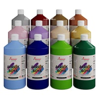 Pastel Renkler Akrilik Boya 12'li Set 12x1000gr
