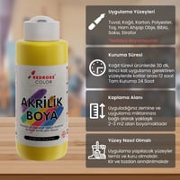 Sarı Akrilik Boya 120ml