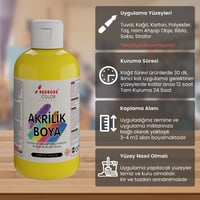 Sarı Akrilik Boya 250gr