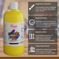 Sarı Akrilik Boya 500gr