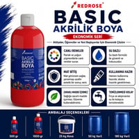 Siyah Basic Akrilik Boya 500gr
