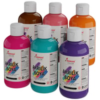 Tamamlayıcı Renkler Akrilik Boya 6'lı Set 6x250gr