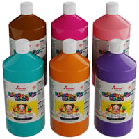 Tamamlayıcı Renkler Parmak Boyası 6'lı Set 6x1000gr