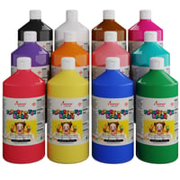 Tüm Renkler Parmak Boyası 12'li Set 12x1000gr