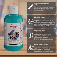Turkuaz Akrilik Boya 250gr