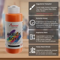 Turuncu Akrilik Boya 120ml