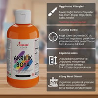 Turuncu Akrilik Boya 250gr