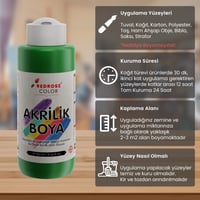 Yeşil Akrilik Boya 120ml