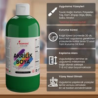 Yeşil Akrilik Boya 500gr