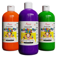 Yeşil-Mor-Turuncu Parmak Boyası 3'lü Set 3x500gr