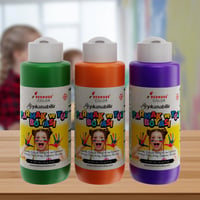 Yeşil-Mor-Turuncu Parmak Boyası 3'lü Set 3x120ml