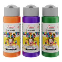 Yeşil-Mor-Turuncu Parmak Boyası 3'lü Set 3x60ml