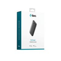 2BB234S ttec ReCharger 10.000mAh Taşınabilir Şarj Aleti/Powerbank-2BB234 Siyah