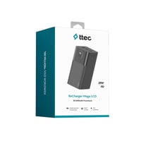 2BB271S ttec ReCharger Mega LCD 50.000mAh PD 20W Taşınabilir Hızlı Şarj Aleti/Powerbank-2BB271S