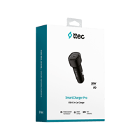 2CKP01S ttec SmartCharger PD 30W Araç Hızlı Şarj Aleti Siyah