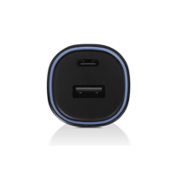 2CKP02LS ttec SmartCharger Duo PD 48W Araç Hızlı Şarj Aleti USB-C+USB-A - USB-C-Lightning Kablo Siyah