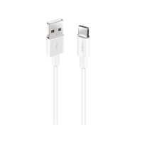 2DK12B ttec USB-A - USB-C Şarj Kablosu Beyaz