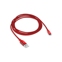 2DK16K ttec AlumiCable USB-A - Lightning Şarj Kablosu Kırmızı