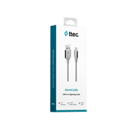 2DK16UG ttec AlumiCable USB-A - Lightning Şarj Kablosu Uzay Grisi