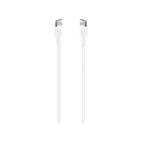 2DK36B ttec USB-C - USB-C 120cm 60W PD/QC Hızlı Şarj/Data Kablosu Beyaz
