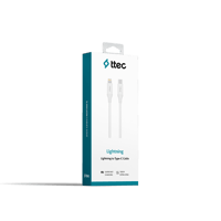 2DK40B ttec USB-C - Lightning Hızlı Şarj Kablosu 150cm Beyaz