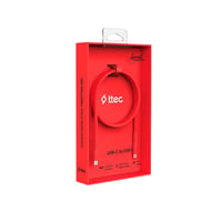 2DK59NK ttec USB-C - USB-C 120cm 60W PD/QC Hızlı Şarj/Data Kablosu Neon Kırmızı