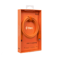 2DK60NT ttec USB-C - Lightning Hızlı Şarj Kablosu 120cm Neon Turuncu