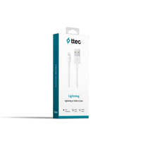 2DK7508B ttec USB-A - Lightning Şarj Kablosu- Beyaz