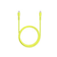 2SCG20LNS ttec SmartCharger GAN 20W PD Seyahat Hızlı Şarj Aleti + USB-C - Lightning 120cm Kablo Neon Neon Sarı