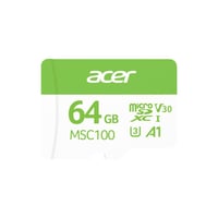 Acer MSC100 64GB microSD U3 V30 A1 Aksiyon Kamera & Güvenlik Kamerası Uyumlu