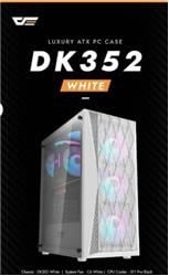 darkFlash DK352 PLUS 650W Bronze 80+ Power Supply 4-12cm ARGB Fan Beyaz Kasa