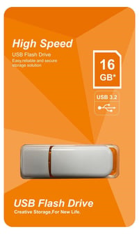Elba 16GB Plastik Beyaz-Turuncu 3.2 USB Flash Bellek