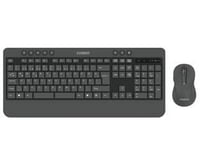 Everest KM-6585 Dual Gri-Siyah Kablosuz Çift Space Tuşlu Q Klavye + Mouse Set