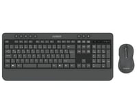 Everest KM-6585 Dual Gri-Siyah Kablosuz Çift Space Tuşlu Q Klavye + Mouse Set