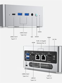 GMKtec Minisforum NAB6 Lite Intel İ5 12600H 32GB DDR4 1TB M2 SSD WiFi + BT Win11 Pro Mini PC