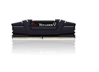 GSkill 8GB RipjawsV Siyah DDR4 3200Mhz CL16 1.35V Tek Modül Ram F4-3200C16S-8GVKB Soğutuculu Pc Ram