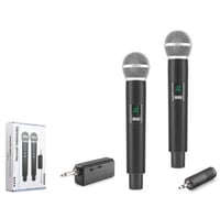 HADRON HDX2802 UHF Kablosuz 2 Mikrofonlu Set 6.35 mm Siyah
