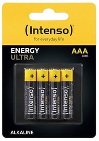 İntenso PBIN-557 LR03 AAA Boy Ultra Alkalin İnce Kalem Pil 4'lü Paket