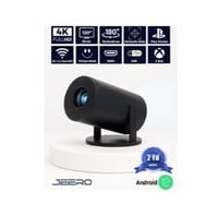 JEERO HY300PRO 4K ANDROID12 PORTABLE PROJEKTÖR (950-4K-ANDROID)SİYAH