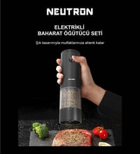 NEUTRON NTL-PG-33D DIŞTAN AYARLI TUZ/BAHARAT ÖĞÜTÜCÜ İKİLİ