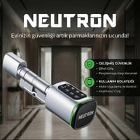 NEUTRON NTL-SC-02FKPW AKILLI KAPI KİLİDİ GRİ