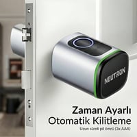 NEUTRON NTL-SC-02FKPW AKILLI KAPI KİLİDİ GRİ