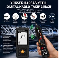 Novacom NVC-LT300S 3 Lcd Ekranlı Tdr Metraj - Pse Voltaj - Fiber Optik Kablo Test Cihazı